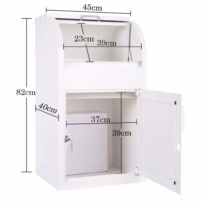 Wall mounted waterproof parcel box 